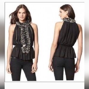 Robert Rodriguez, Neiman Marcus Target Ruffled Top XS Black Cream